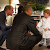 El Príncipe Jorge se quedó despierto para saludar a Obama