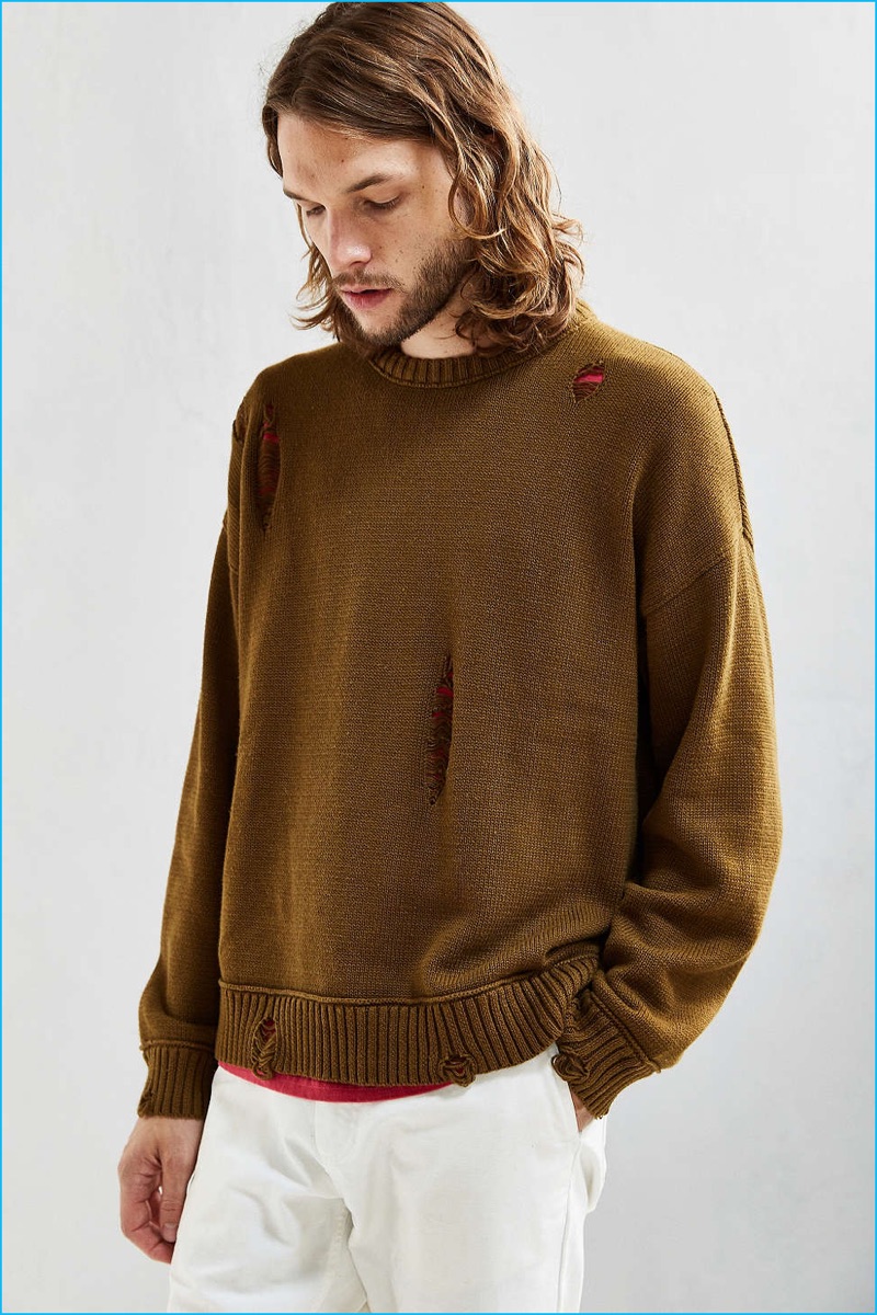MEN: THE DISTRESSED SWEATERS ALL MEN SHOULD BE ROCKING THIS FALL!