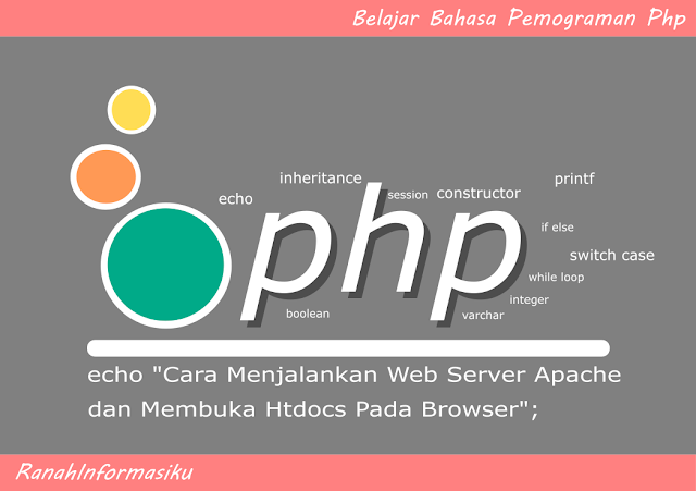 Belajar PHP : Cara Menjalankan Web Server Apache dan Membuka Htdocs Pada Browser