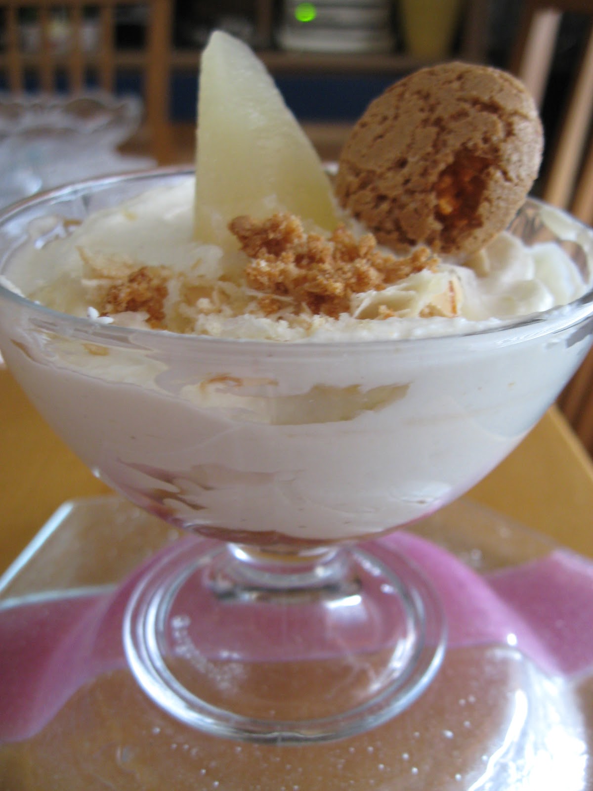 Dessert: Coppa Ricotta & Pere all’amaretto – Le Torte di Michy