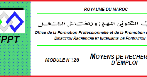TÉLÉCHARGER LES MODULES DE OFPPT TFM