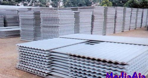 Harga Asbes Plastik Plafon Gelombang Besar Atrisco Datar
