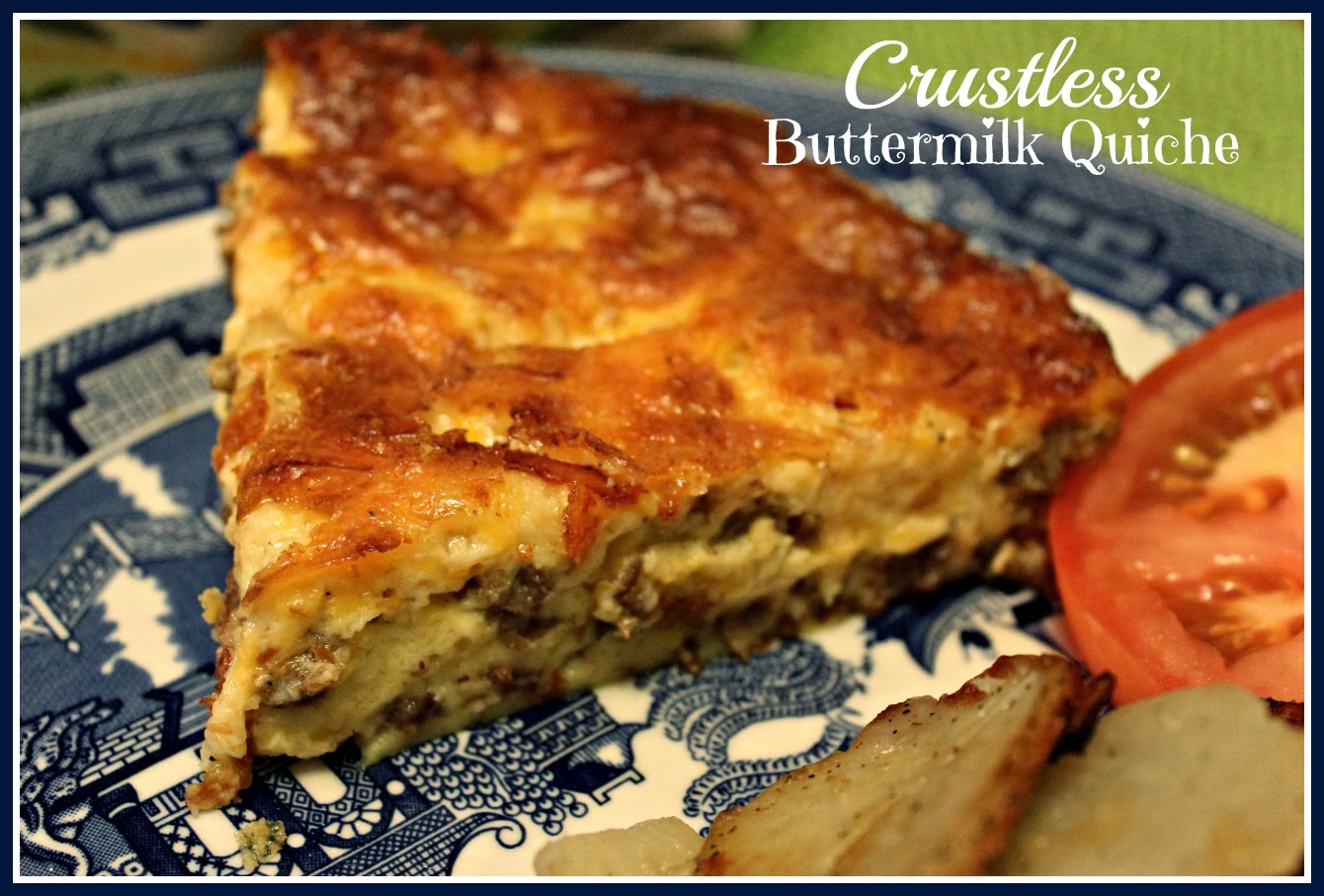 Sweet Tea and Cornbread Crustless Buttermilk Quiche!