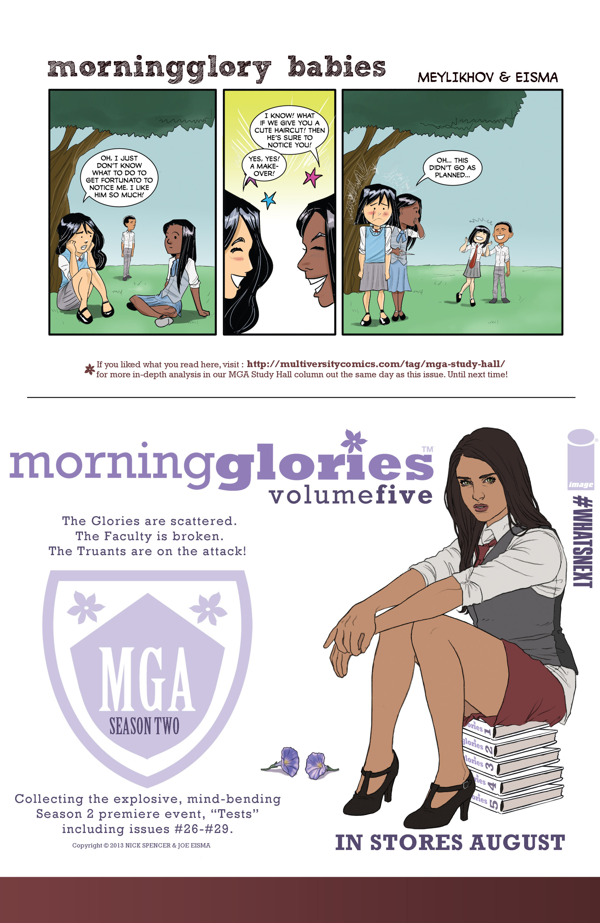 Read online Morning Glories comic -  Issue #30 - 31