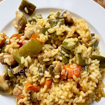 Falso Ku Bak De Verduras Setas Y Langostinos Mercado Calabajio