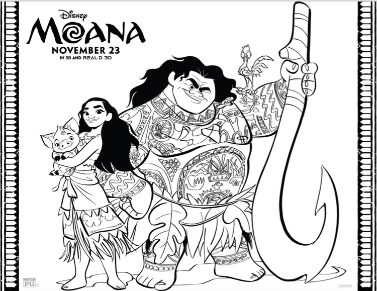 The Diary Of A Nouveau Soccer Mom Moana Coloring Pages