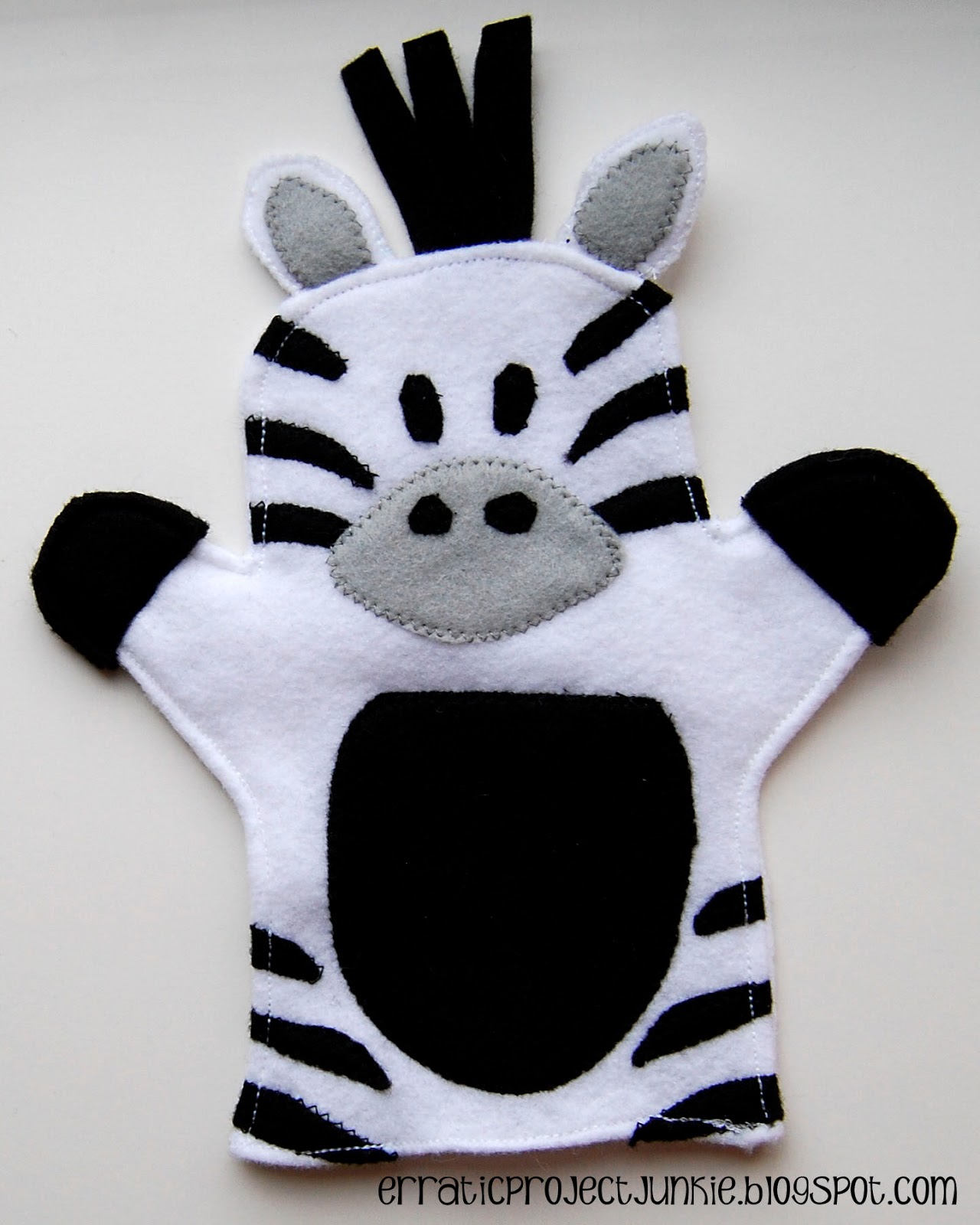 Erratic Project Junkie "W" is for Wild Animal Hand Puppets