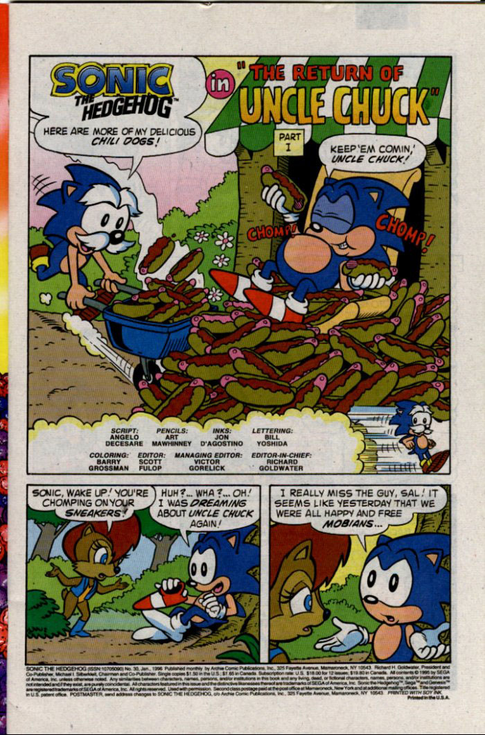 Read online Sonic The Hedgehog comic -  Issue #30 - 2