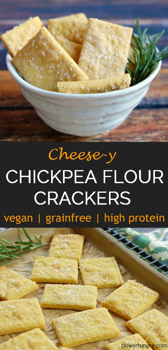 Chickpea Flour Cheesey Crackers {grainfree, vegan, highprotein} Moms