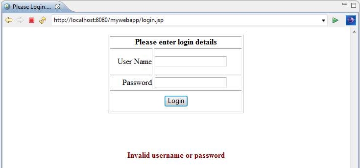 Java Discover Simple Login Page Using JSP