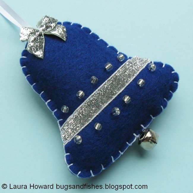 Bugs and Fishes by Lupin Christmas Ornament Tutorial Sew a Felt