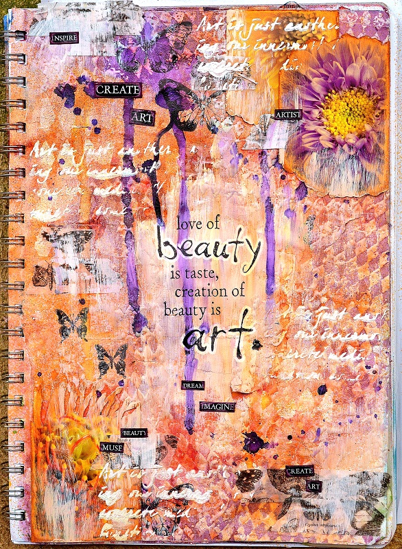 Beauty Art Journal Page