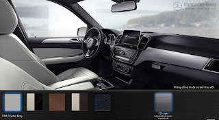 Màu nội thất Mercedes GLE 400 4MATIC 2019 Nội thất Mercedes GLE 400 4MATIC 2019 màu Xám Crystal (228)