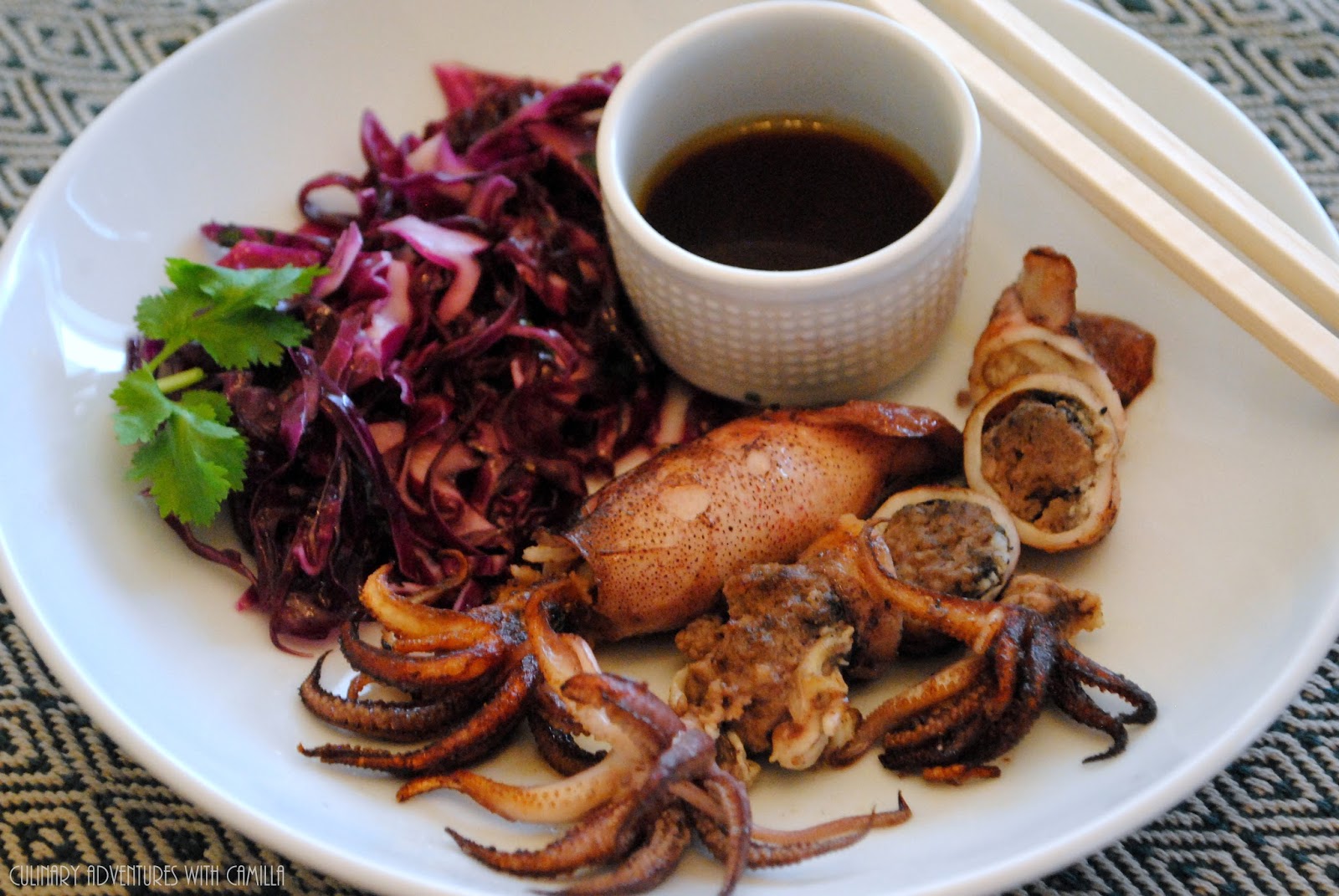 Muc Nhoi Thit (Vietnamese Stuffed Squid) #FishFridayFoodies