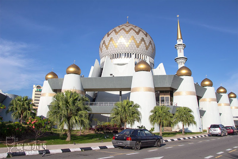 【沙巴亞庇景點】州立清真寺Sabah State Mosque。耗資三億台幣重金打造