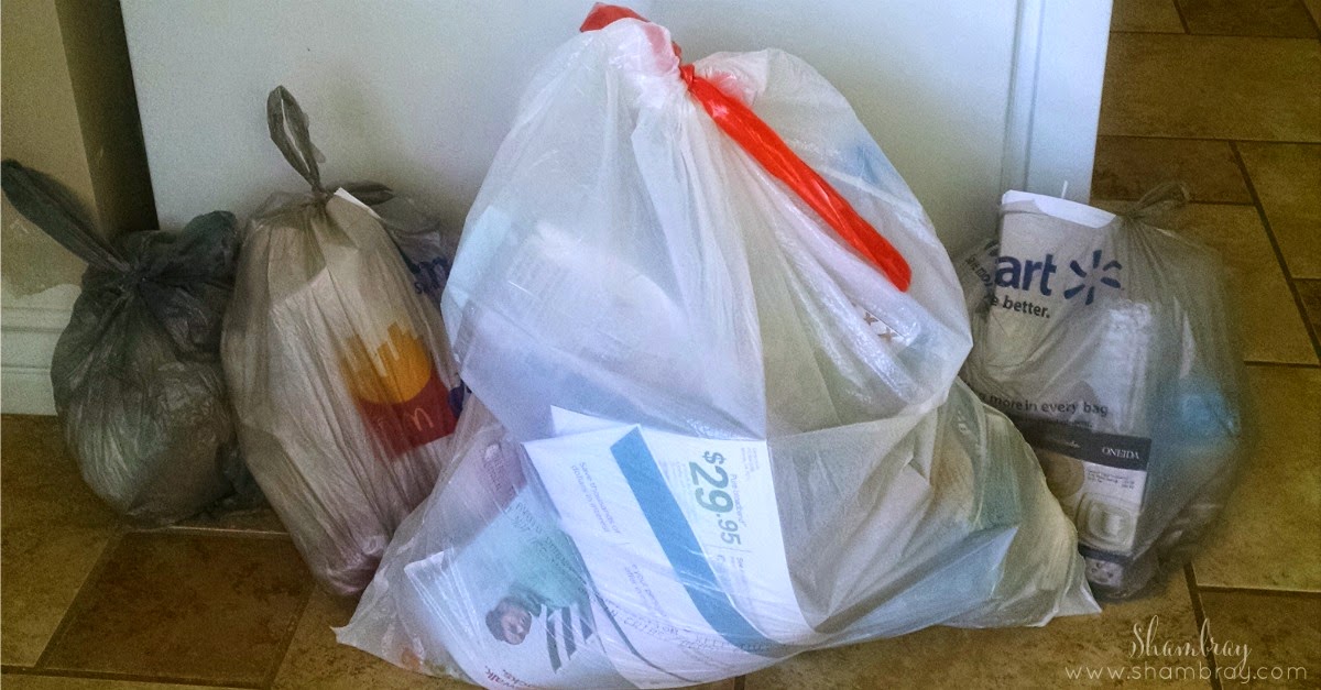 Shambray Stay Sane Cleaning Series Step 9 Empty Trash Cans
