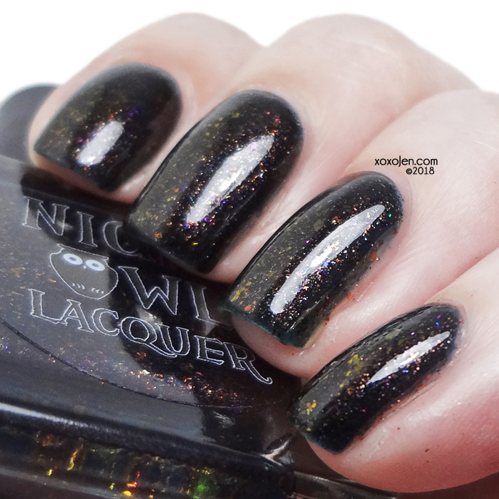 xoxoJen's swatch of Night Owl Lacquer Fall Together