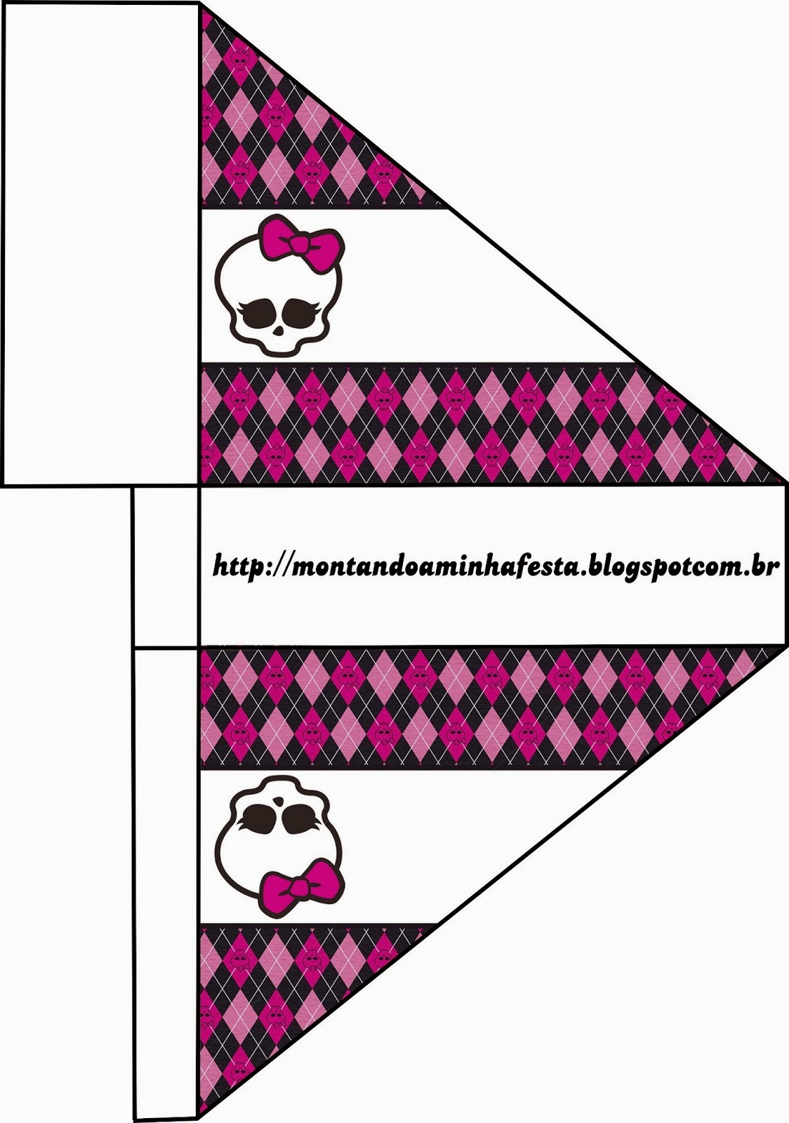 Monster High: Imprimibles e Invitaciones para Imprimir Gratis. Para servilleteros.