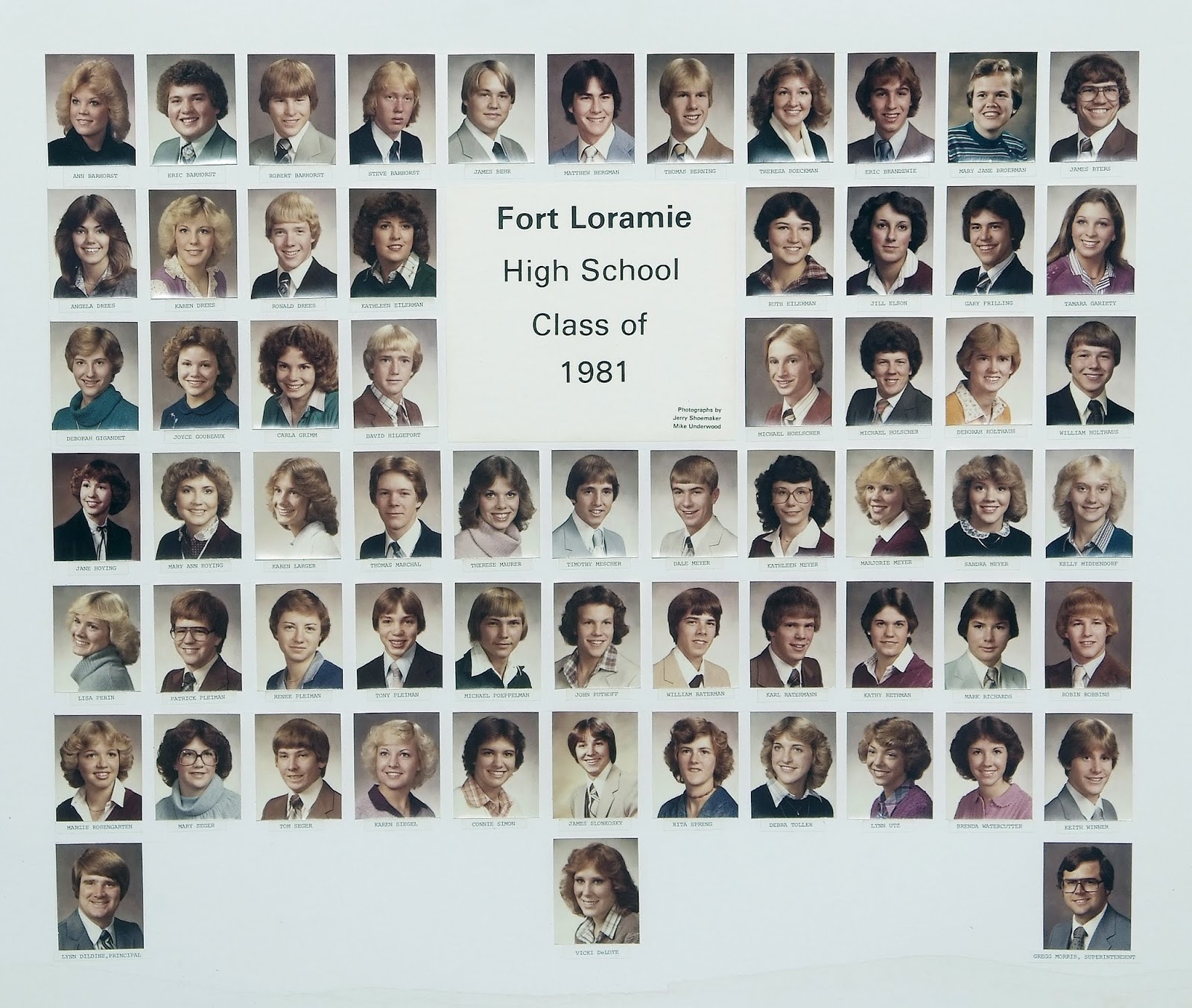 Boerger Pictorial History Ft. Loramie Class Composites 19801989