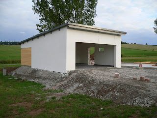 Danwood Haus Park 128P bei Idar-Oberstein: Garage fast fertig....