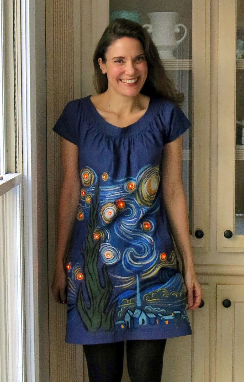 starry night inspired dress
