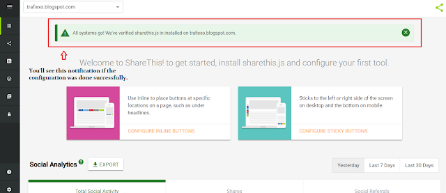 How to Add Sticky Button On A Blog Or Website Using "ShareThis" - trafixxo.blogspot.com
