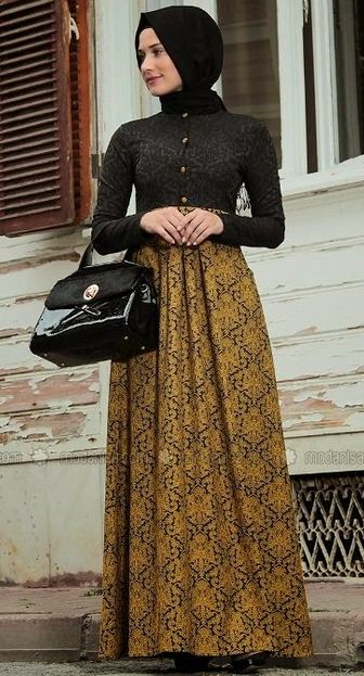 Model Baju Gamis Batik Cantik Untuk Pesta