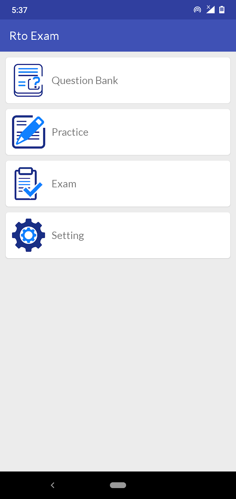 Rto driving license computer exam questions and answers android application