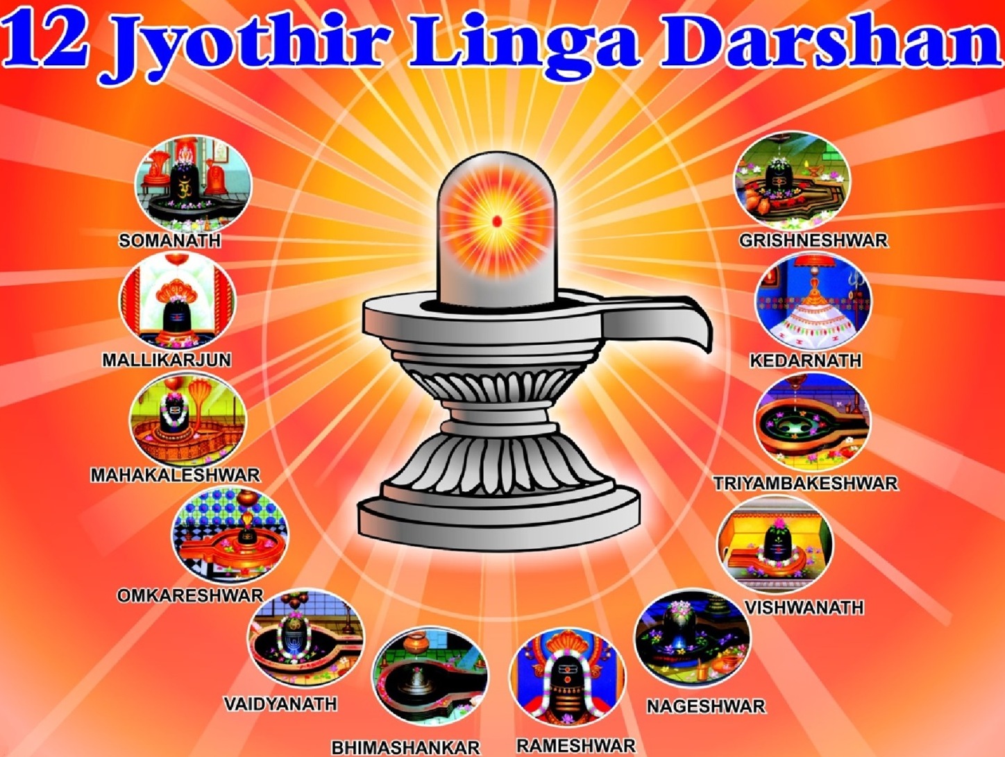 Good Morning with 12 Jyotirlinga Darshan