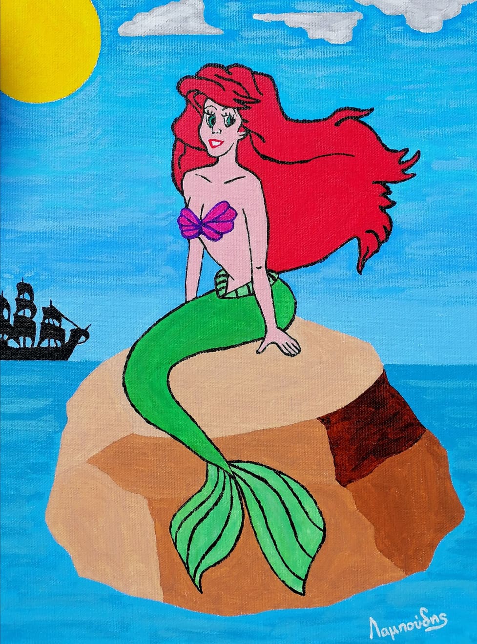 "Ariel Little Mairmed" - Canvas 35x45cm