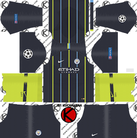 Manchester City 2018/19 UCL Kit - Dream League Soccer Kits