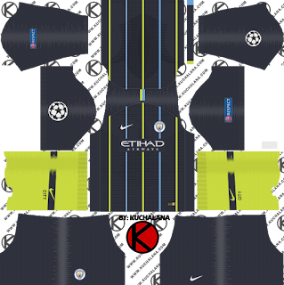 Manchester City 2018/19 UCL Kit - Dream League Soccer Kits