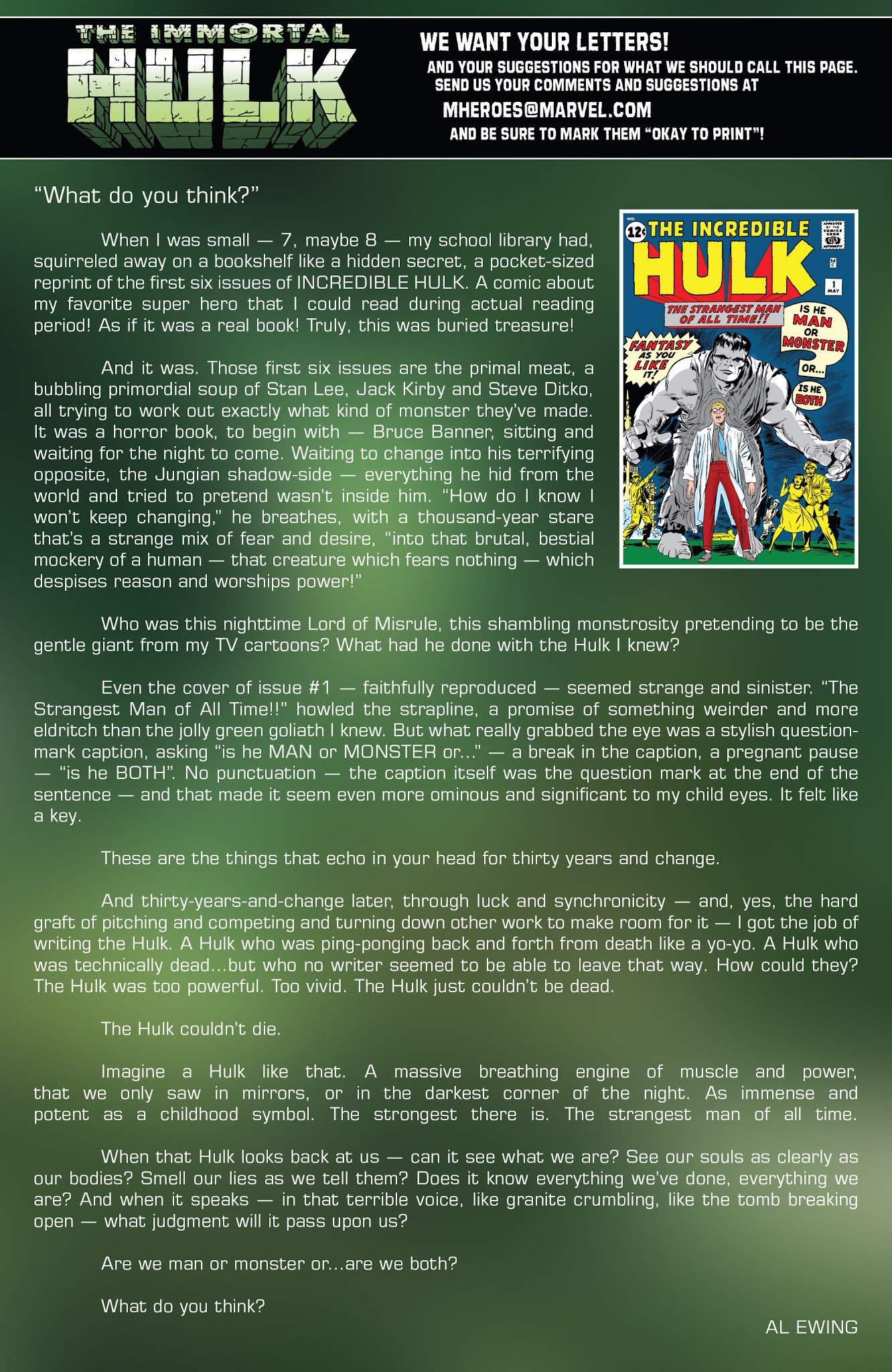 Read online Immortal Hulk comic -  Issue #1 - 31