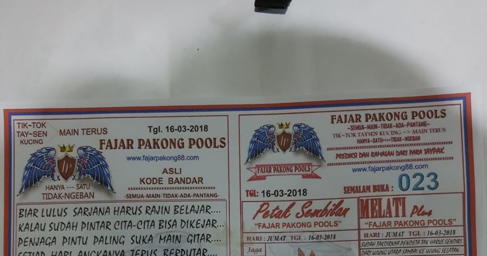 Fajar Pakong Pools Kode Syair Fajar Pakong Pools 17 Maret