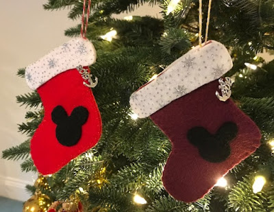 Disney themed homemade Christmas ornaments