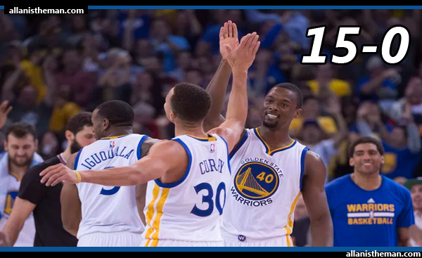 Golden State Warriors tie NBA record with 15-0 start (VIDEO)