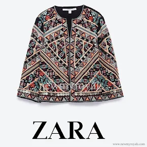 Queen Letizia Style ZARA embroidered jacket