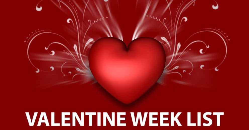 Valentine Week 2018 - February 7 to February 21 - Various Celebration