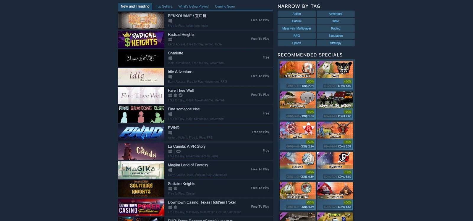 46 FREE GAMES ON STEAM 