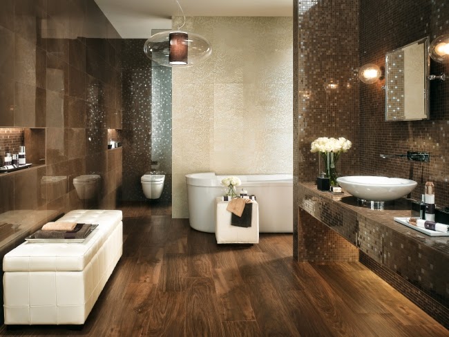 10 fotos de baños en marrón chocolate - Colores en Casa