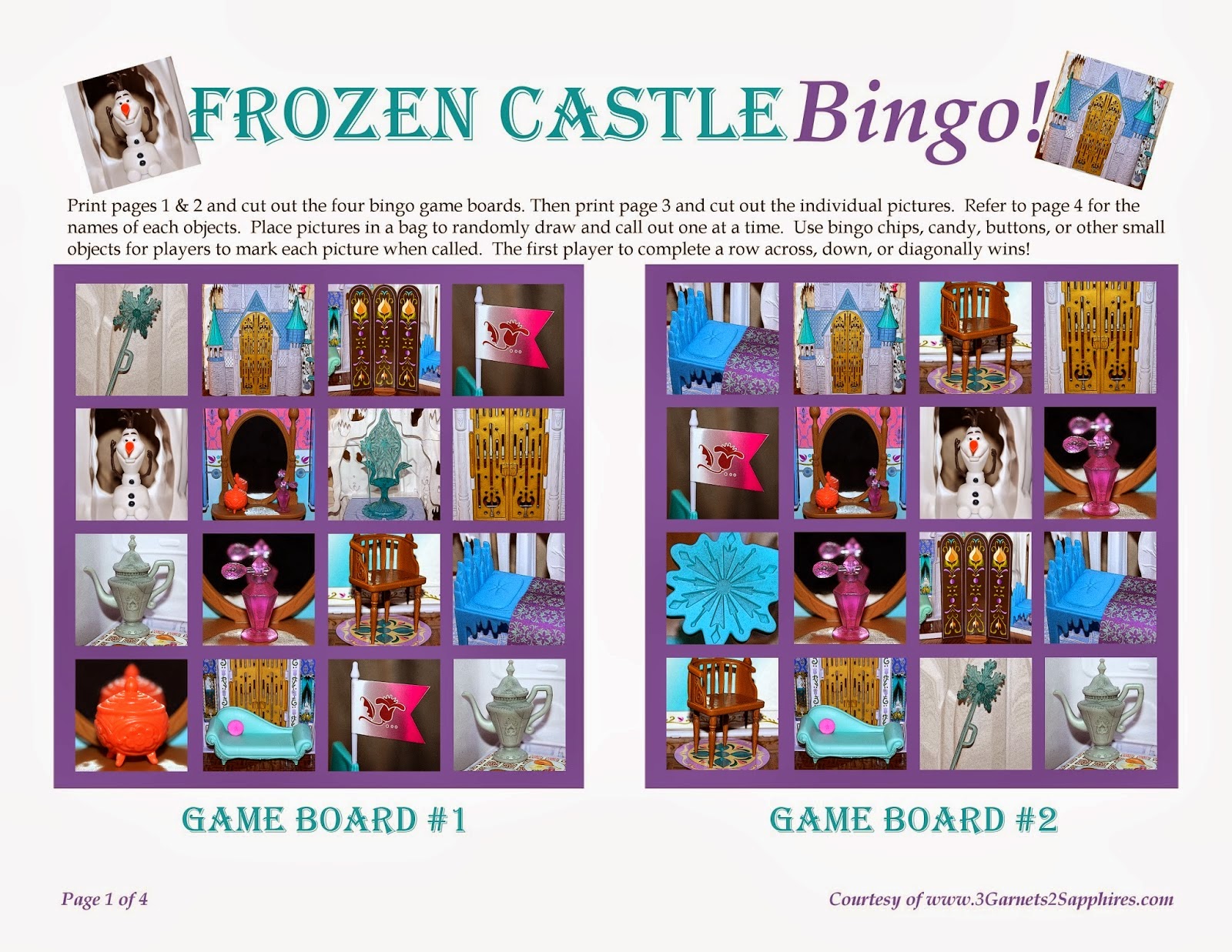 Bingo de Frozen para Imprimir Gratis. - Ideas y material gratis para ...