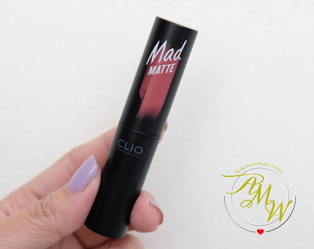 a photo of CLIO Mad Matte Lipsticks  review in shades Crimson Rose, Mellow Rose, Juicy Papaya and Deep Cranberry