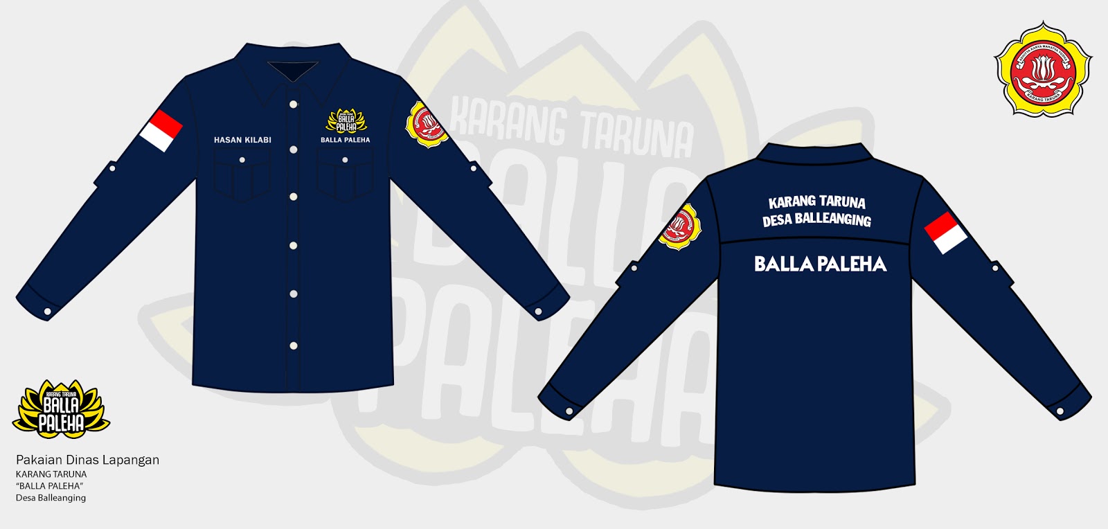  Desain  Baju Kemeja  Karang  Taruna  Gejorasain