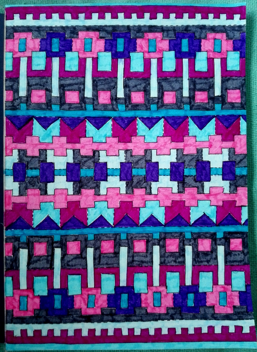 Caatje's Artsy Stuff Grid drawings