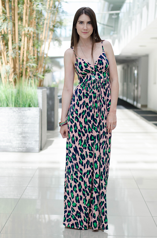 onjenu leopard print dress