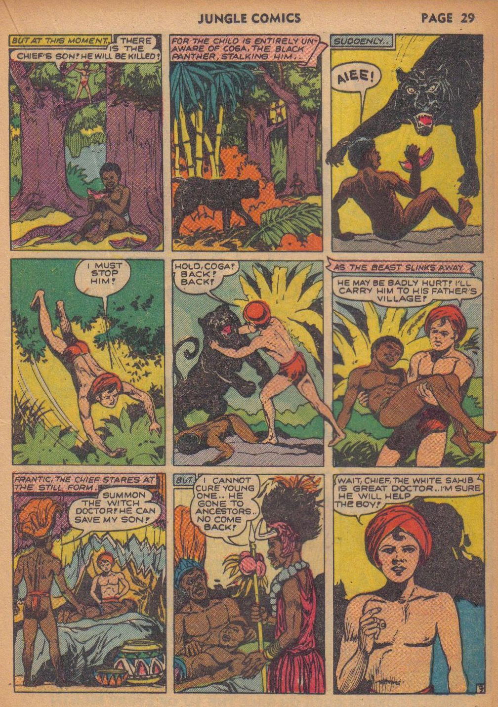 Read online Jungle Comics comic -  Issue #29 - 30