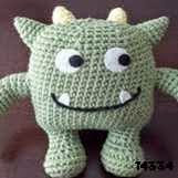 patron gratis monstruo amigurumi, free amigurumi pattern monster