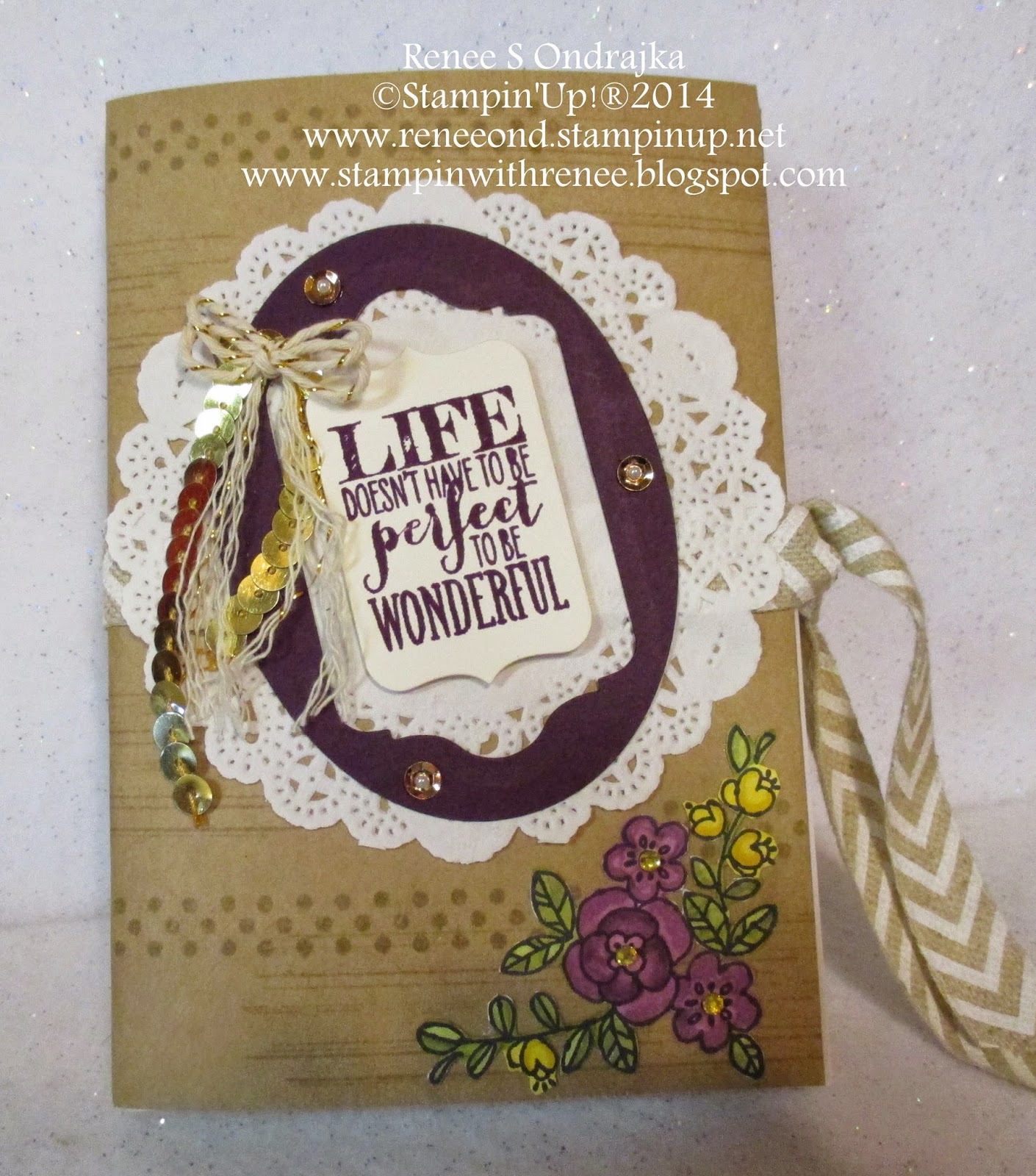Renee's Rubber Stampin' Ramblings Kraft Cardstock Notebook