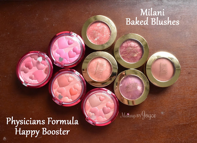 Milani Baked Blush Collection Swatches