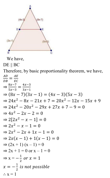 R D Sharma Solutions Class 10th Ch 4 Triangles Exercise 4 2